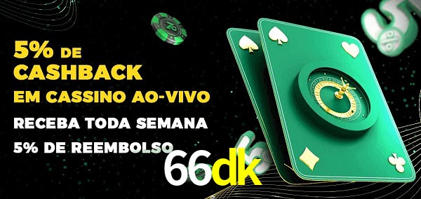 Promoções do cassino ao Vivo 66dk